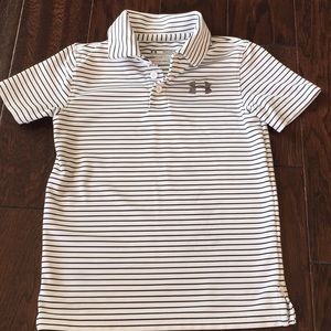 Under Armour boys striped Polo shirt size xsmall